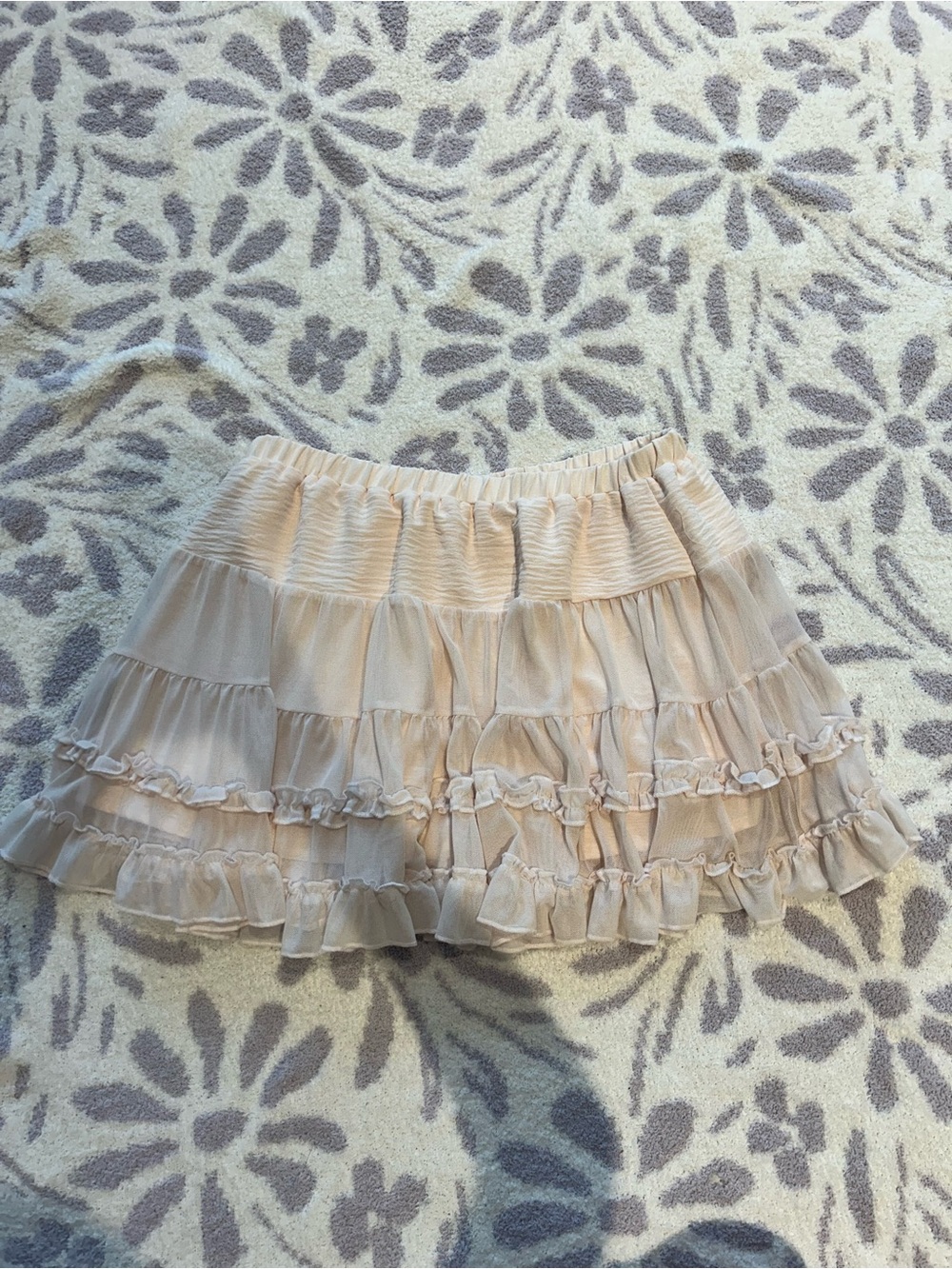 Light Pink Ruffle Skirt